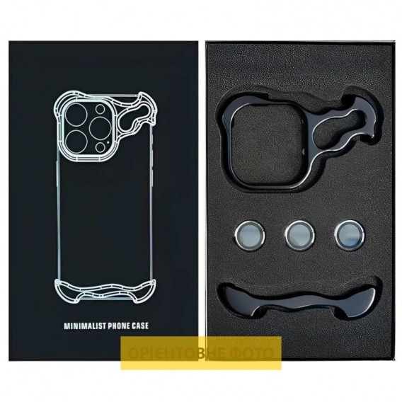 Чохол Minimalist Metal Bumper для Apple iPhone 17 Air (6.5") Black Чохол Minimalist Metal Bumper для Apple iPhone 17 Air (6.5") Black