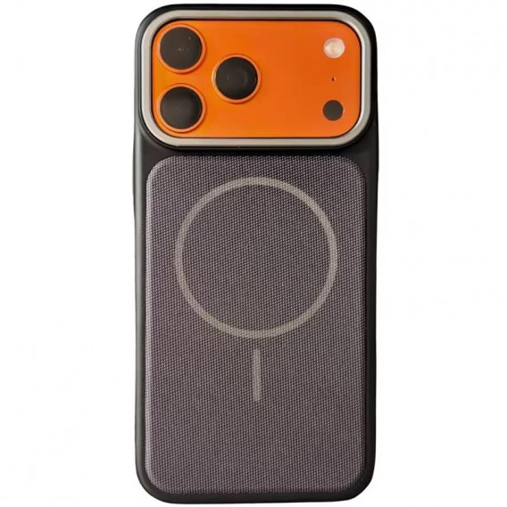 Чехол PC Textile Hybrid with Magnetic Fit для Apple iPhone 17 Pro Max (6.9") Black / Purple
