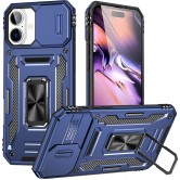 Ударопрочный чехол Camshield Army Ring для Apple iPhone 17 (6.3") Синий / Navy Ударопрочный чехол Camshield Army Ring для Apple iPhone 17 (6.3") Синий / Navy