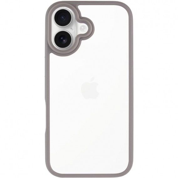 TPU+PC чохол Metal Buttons для Apple iPhone 17 (6.3") Сірий / Grey TPU+PC чохол Metal Buttons для Apple iPhone 17 (6.3") Сірий / Grey