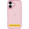 TPU+PC чохол Metal Buttons для Apple iPhone 17 (6.3") Рожевий / Pink