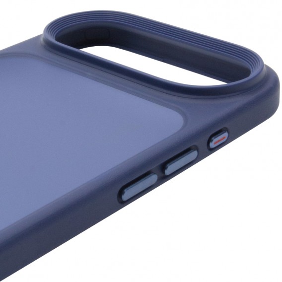 Чохол для iPhone 17 Air Metal Buttons, TPU+PC, Синій / Navy Blue Чохол для iPhone 17 Air Metal Buttons, TPU+PC, Синій / Navy Blue