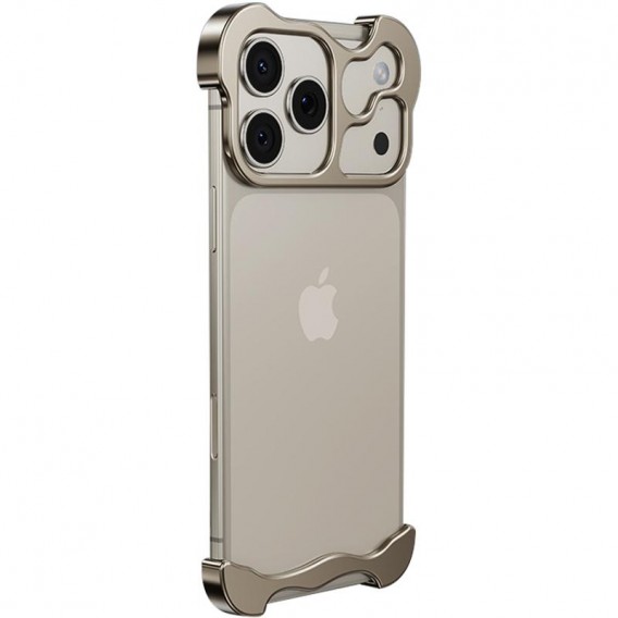 Чохол Minimalist Metal Bumper для Apple iPhone 17 Pro Max (6.9") Titanium Gray