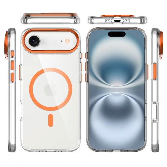 Чохол TPU Space Case Apex with MagSafe для Apple iPhone 17 Air (6.5") Papaya Чохол TPU Space Case Apex with MagSafe для Apple iPhone 17 Air (6.5") Papaya
