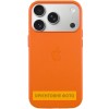 Чохол шкіряний Leather Case (AA) with Magnetic Fit and Animation для Apple iPhone 17 Air (6.5") Orange