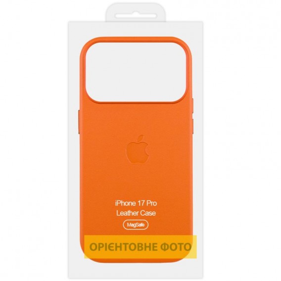 Чохол шкіряний Leather Case (AA) with Magnetic Fit and Animation для Apple iPhone 17 Air (6.5") Orange Чохол шкіряний Leather Case (AA) with Magnetic Fit and Animation для Apple iPhone 17 Air (6.5") Orange