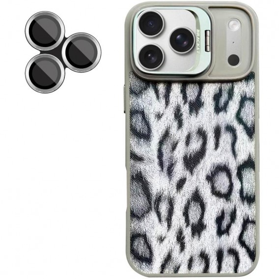 Чехол TPU+PC Wild Leopard with Magnetic Fit and Lens для Apple iPhone 17 Pro (6.3") Grey Чехол TPU+PC Wild Leopard with Magnetic Fit and Lens для Apple iPhone 17 Pro (6.3") Grey