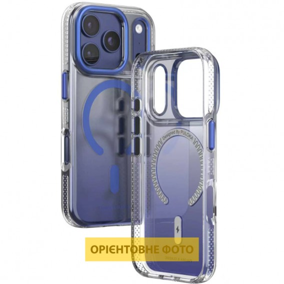 Чохол TPU+PC Puloka Resplendent with Magnetic Fit для Apple iPhone 17 (6.3") Blue Чохол TPU+PC Puloka Resplendent with Magnetic Fit для Apple iPhone 17 (6.3") Blue