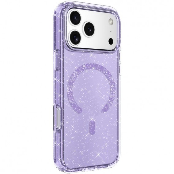 Чохол TPU Eclipse Sparkle Magnetic Fit для Apple iPhone 17 Pro Max (6.9") Purple