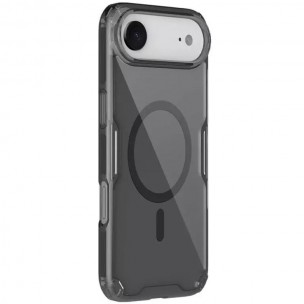 TPU чохол Nillkin Nature Pro Magnetic для Apple iPhone 17 Air (6.5") Чорний (прозорий)