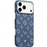 TPU+PC чехол Blueo Gilded Tactile Woven with Magnetic Fit для Apple iPhone 17 Pro Max (6.9") Blue TPU+PC чехол Blueo Gilded Tactile Woven with Magnetic Fit для Apple iPhone 17 Pro Max (6.9") Blue