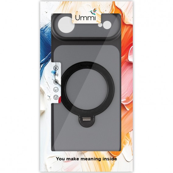 Чохол Ummi Full Camera with MagSafe HQ Ring для Apple iPhone 17 Air (6.5") Black Чохол Ummi Full Camera with MagSafe HQ Ring для Apple iPhone 17 Air (6.5") Black