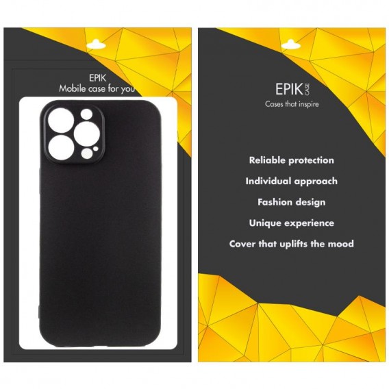 Чохол TPU Epik Black Full Camera для Apple iPhone 15 Pro Max (6.7") Чорний Чохол TPU Epik Black Full Camera для Apple iPhone 15 Pro Max (6.7") Чорний