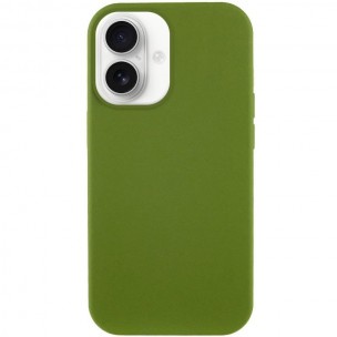Чохол Silk Full Protective (AA) NO LOGO для Apple iPhone 16 (6.1") Зелений / Dark Olive