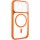 Чохол TPU+PC GETMAN Moon Clear with MagSafe для Apple iPhone 15 Pro Max (6.7") Orange
