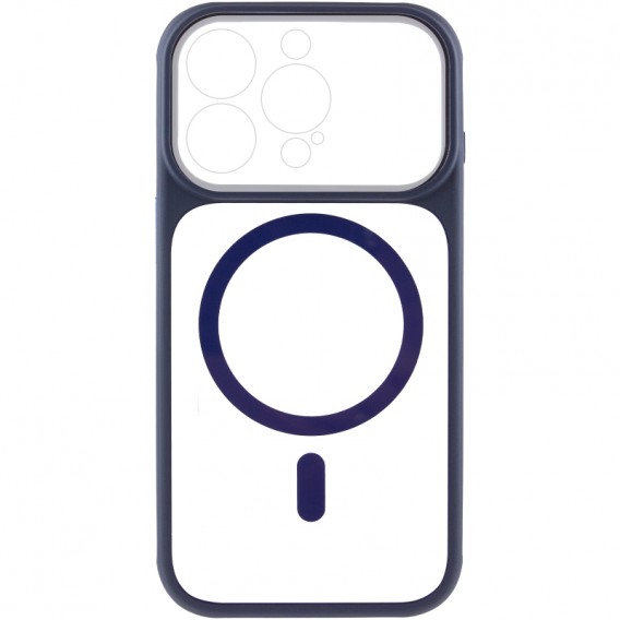Чохол TPU+PC GETMAN Moon Clear with MagSafe для Apple iPhone 15 Pro Max (6.7") Blue Чохол TPU+PC GETMAN Moon Clear with MagSafe для Apple iPhone 15 Pro Max (6.7") Blue