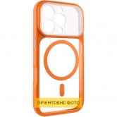 Чехол TPU+PC GETMAN Moon Clear with MagSafe для Apple iPhone 16 Pro (6.3") Orange Чехол TPU+PC GETMAN Moon Clear with MagSafe для Apple iPhone 16 Pro (6.3") Orange