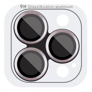 Захисне скло Metal Classic на камеру (у упак.) для Apple iPhone 15 Pro (6.1") / 15 Pro Max (6.7") Сірий / Titanium Gray