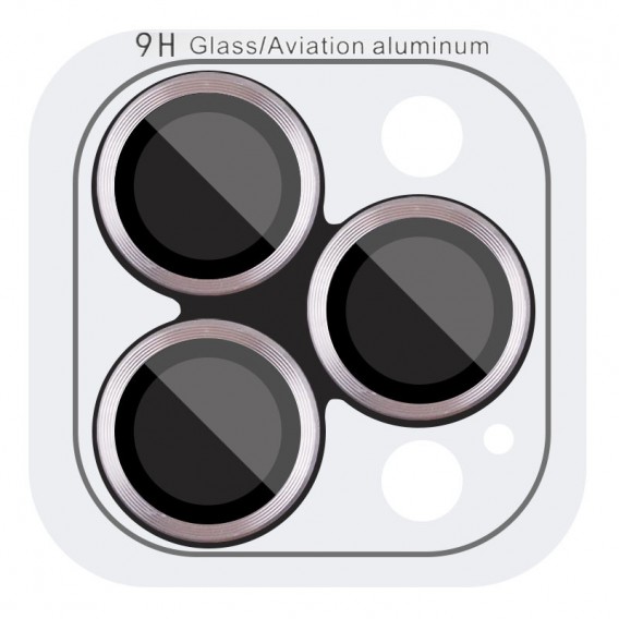 Захисне скло Metal Classic на камеру (у упак.) для Apple iPhone 15 Pro (6.1") / 15 Pro Max (6.7") Сірий / Titanium Gray