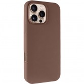 Чехол для iPhone 16 Pro Epik Silicone Case Full Protective (AA) NO LOGO, Коричневый / Brown