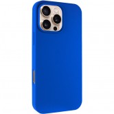 Чехол для iPhone 16 Pro Epik Silicone Case Full Protective (AA) NO LOGO, Синий / Capri Blue