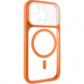 Чохол TPU+PC GETMAN Moon Clear with MagSafe для Apple iPhone 15 Pro (6.1") Orange Чохол TPU+PC GETMAN Moon Clear with MagSafe для Apple iPhone 15 Pro (6.1") Orange