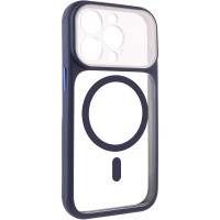 Чехол TPU+PC GETMAN Moon Clear with MagSafe для Apple iPhone 15 Pro (6.1") Blue Чехол TPU+PC GETMAN Moon Clear with MagSafe для Apple iPhone 15 Pro (6.1") Blue