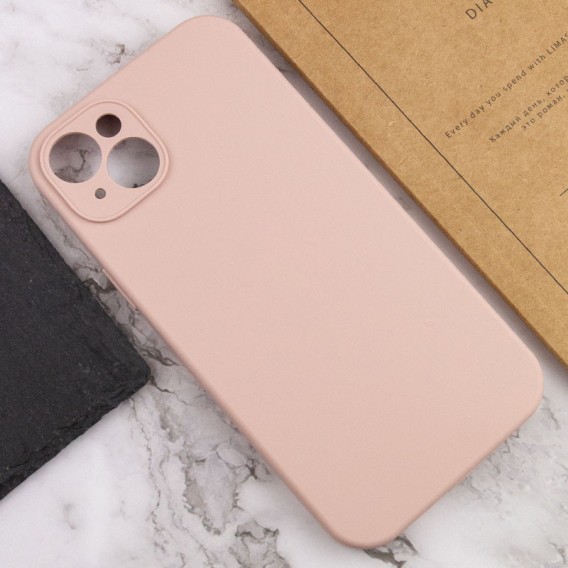 Чохол Silk Full Camera Protective (AA) NO LOGO для Apple iPhone 15 Plus (6.7") Рожевий / Pink Sand