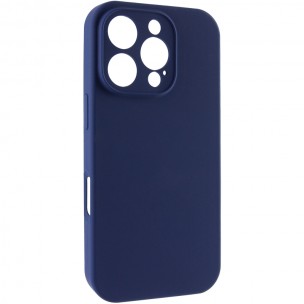 Чехол Silk Full Camera Protective (AA) NO LOGO для Apple iPhone 16 Pro (6.3") Синий / Deep navy