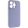 Чохол Silk Full Camera Protective (AA) NO LOGO для Apple iPhone 15 Pro Max (6.7") Сірий / Lavender Gray