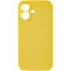 Чохол Silk Full Camera Protective (AA) NO LOGO для Apple iPhone 16 (6.1") Жовтий / Yellow