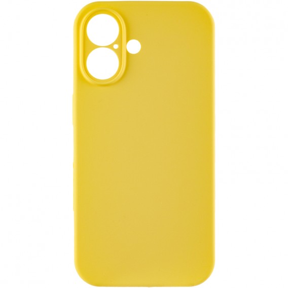 Чохол Silk Full Camera Protective (AA) NO LOGO для Apple iPhone 16 (6.1") Жовтий / Yellow Чохол Silk Full Camera Protective (AA) NO LOGO для Apple iPhone 16 (6.1") Жовтий / Yellow