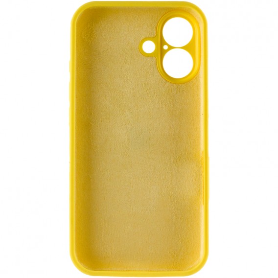 Чохол Silk Full Camera Protective (AA) NO LOGO для Apple iPhone 16 (6.1") Жовтий / Yellow Чохол Silk Full Camera Protective (AA) NO LOGO для Apple iPhone 16 (6.1") Жовтий / Yellow