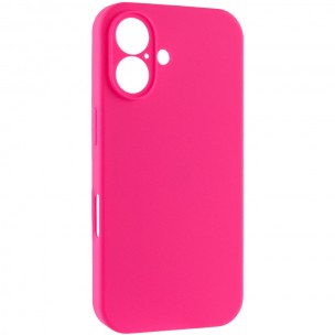 Чехол Silk Full Camera Protective (AA) NO LOGO для Apple iPhone 16 (6.1") Розовый / Barbie pink