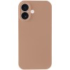 Чохол Silk Full Camera Protective (AA) NO LOGO для Apple iPhone 16 (6.1") Бежевий / Desert Gold