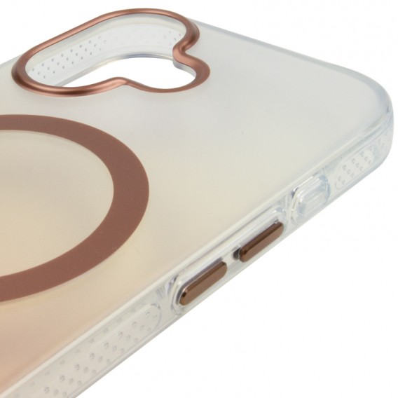 Чехол TPU+PC Phantom with Magnetic Fit для Apple iPhone 16 (6.1") Rose Gold