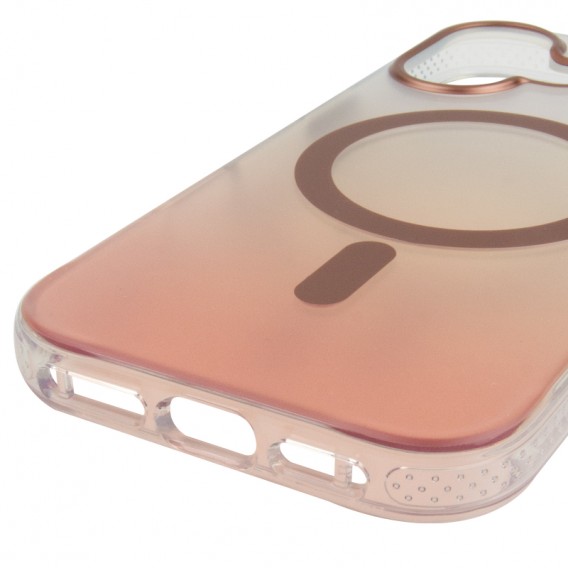 Чехол TPU+PC Phantom with Magnetic Fit для Apple iPhone 16 (6.1") Rose Gold