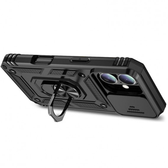 Чохол Ummi Camshield Serge Ring для Apple iPhone 16 (6.1") Чорний / Black