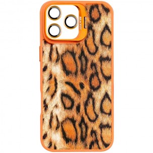Чохол TPU+PC Wild Leopard with Magnetic Fit and Lens для Apple iPhone 15 Pro (6.1") Orange