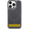 Чохол PC Textile Hybrid with Magnetic Fit для Apple iPhone 15 Pro (6.1") Grey / Black