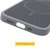 Чохол PC Textile Hybrid with Magnetic Fit для Apple iPhone 15 Pro (6.1") Grey / Black