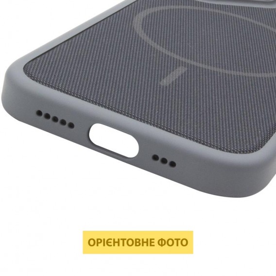 Чохол PC Textile Hybrid with Magnetic Fit для Apple iPhone 15 Pro (6.1") Grey / Black Чохол PC Textile Hybrid with Magnetic Fit для Apple iPhone 15 Pro (6.1") Grey / Black