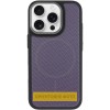 Чохол PC Textile Hybrid with Magnetic Fit для Apple iPhone 15 Pro (6.1") Black / Purple