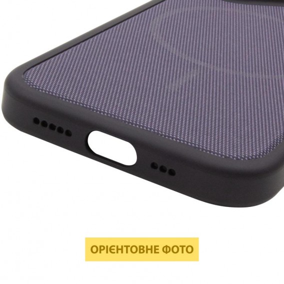 Чохол PC Textile Hybrid with Magnetic Fit для Apple iPhone 15 Pro (6.1") Black / Purple Чохол PC Textile Hybrid with Magnetic Fit для Apple iPhone 15 Pro (6.1") Black / Purple