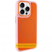 Чехол PC Textile Hybrid with Magnetic Fit для Apple iPhone 15 Pro (6.1") Pink / Orange