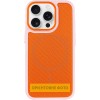 Чохол PC Textile Hybrid with Magnetic Fit для Apple iPhone 15 Pro (6.1") Pink / Orange