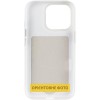Чохол PC Textile Hybrid with Magnetic Fit для Apple iPhone 15 Pro (6.1") White / Green