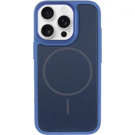 Чохол PC Textile Hybrid with Magnetic Fit для Apple iPhone 15 Pro Max (6.7") Blue Чохол PC Textile Hybrid with Magnetic Fit для Apple iPhone 15 Pro Max (6.7") Blue