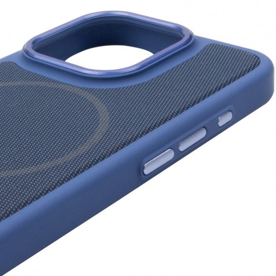 Чохол PC Textile Hybrid with Magnetic Fit для Apple iPhone 15 Pro Max (6.7") Blue Чохол PC Textile Hybrid with Magnetic Fit для Apple iPhone 15 Pro Max (6.7") Blue