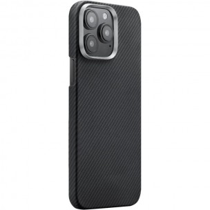 Чехол PC Carbon Protection Slim with MagSafe для Apple iPhone 15 Pro (6.1") Black